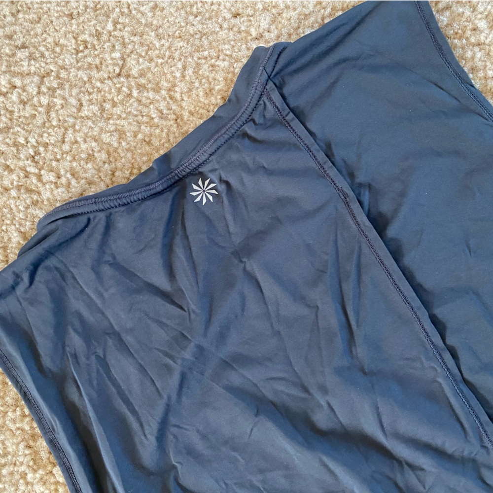 Athleta Sunlover UPF Split Back Tank Top in charcoal grey size M - Picture 6 of 6